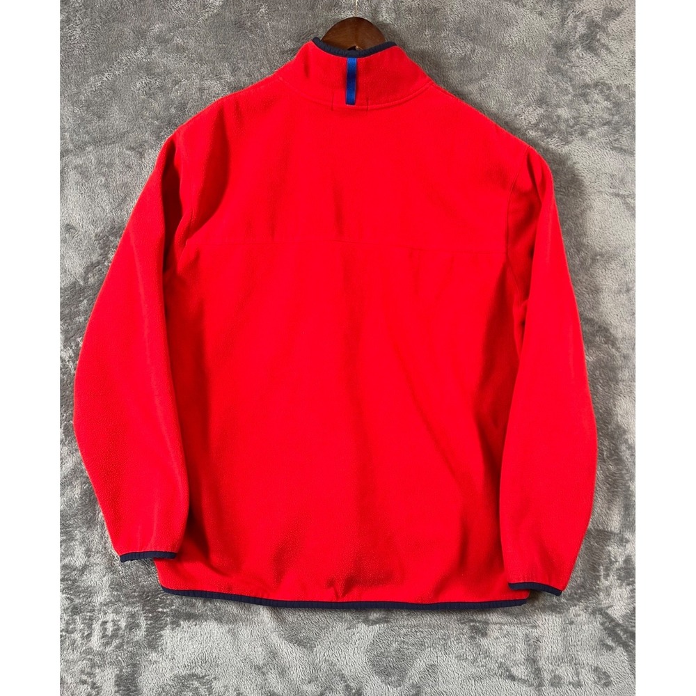 Polo Ralph Lauren Fleece Pullover Mens XL Red 1/4 Snap Mock Neck Jacket - Picture 2 of 7